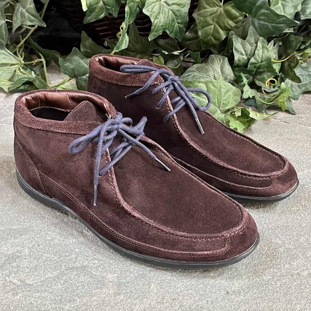 Cole Haan Air Jameson Chukka Ankle Boots Dark Brown Suede Men's Size 10.5 M